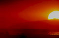 sunset hills redsky Vintage A4 Photo Print