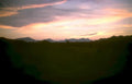sunset hills sky Vintage A4 Photo Print