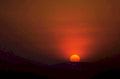 sunset horizon hills 1980s 1990s A4 Photo Print