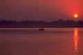 sunset kayak river 1980s 1990s A4 Photo Print