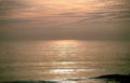 sunset lake michigan Vintage A4 Photo Print