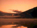 sunset lake mountains1980s 1990s A4 Photo Print