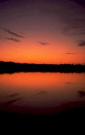 sunset lake reflection 1 1980s 1990s A4 Photo Print 42
