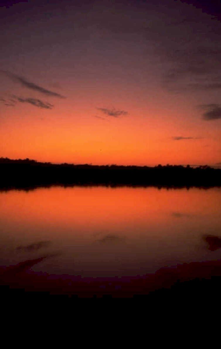 sunset lake reflection 1 1980s 1990s A4 Photo Print 42
