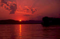 sunset lake reflection 2 1980s 1990s A4 Photo Print