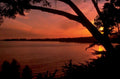 sunset lake sky 1980s 1990s A4 Photo Print