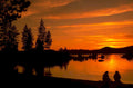 sunset lake tahoe 1 1980s 1990s A4 Photo Print