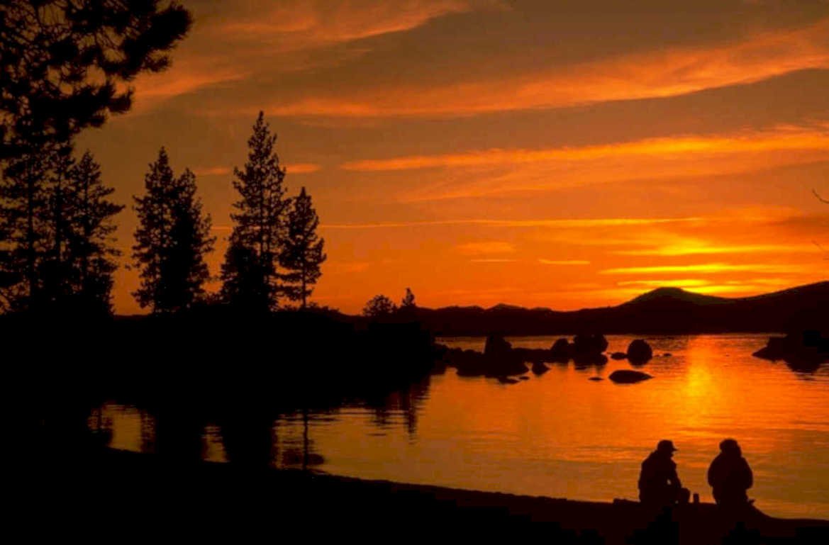 sunset lake tahoe 1 1980s 1990s A4 Photo Print
