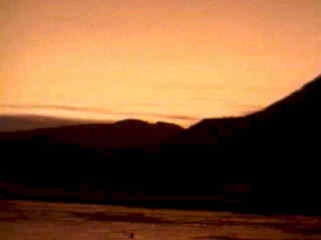 sunset mountains lake1980s 1990s A4 Photo Print