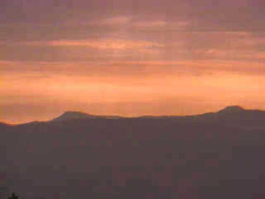 sunset mountains sierra1980s 1990s A4 Photo Print