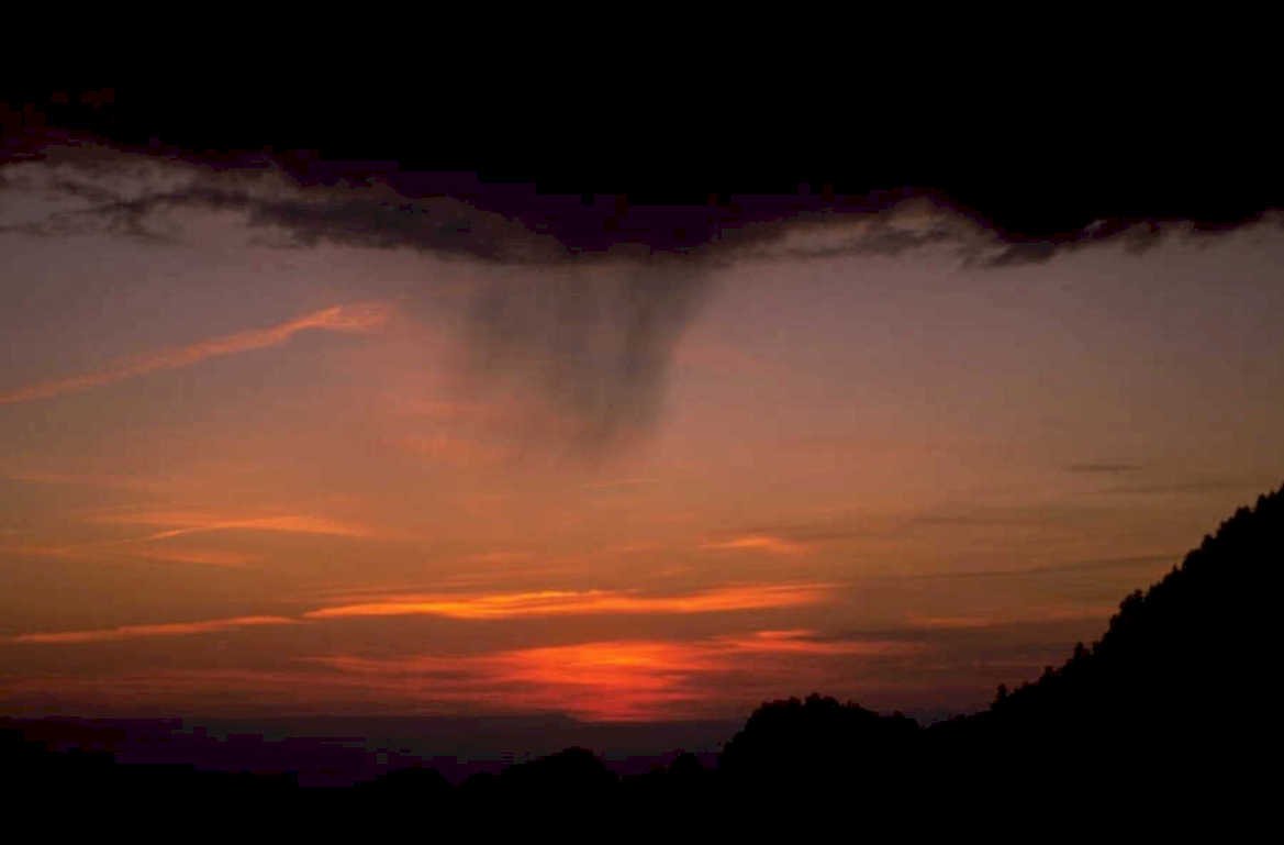 sunset mountains sky 1980s 1990s A4 Photo Print 43