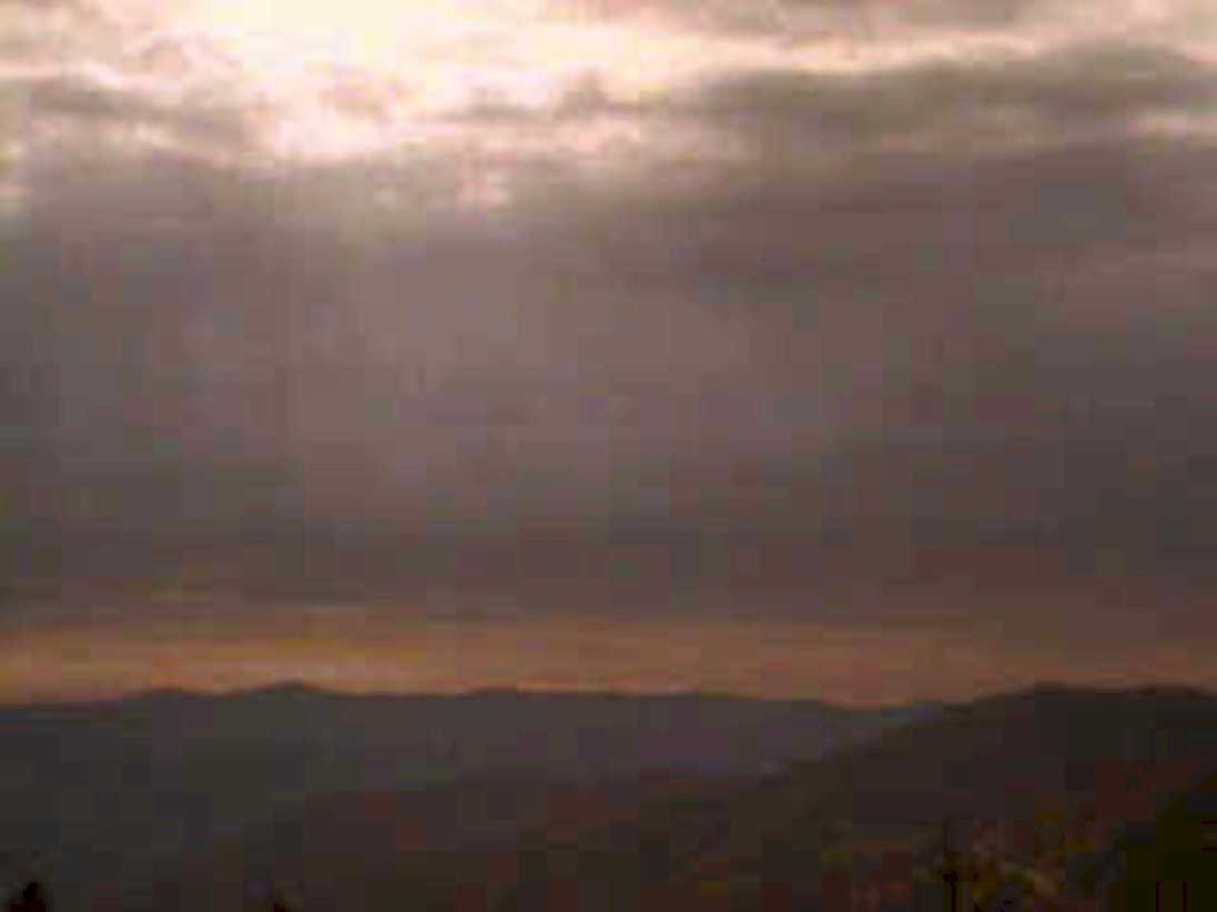 sunset mountains sky 21980s 1990s A4 Photo Print