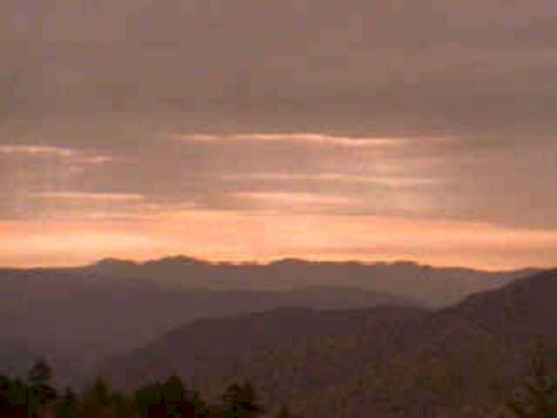 sunset mountains sky 41980s 1990s A4 Photo Print
