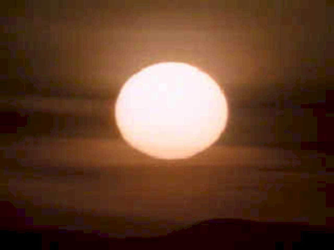 sunset mountains sky 51980s 1990s A4 Photo Print