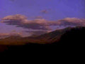 sunset mountains sky1980s 1990s A4 Photo Print