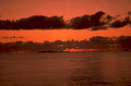 sunset ocean clouds 1980s 1990s A4 Photo Print