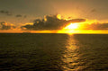 sunset ocean golden 1980s 1990s A4 Photo Print