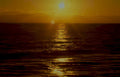 sunset ocean golden Vintage A4 Photo Print