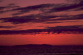 sunset ocean islands 1980s 1990s A4 Photo Print