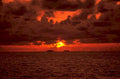 sunset ocean ships 1980s 1990s A4 Photo Print
