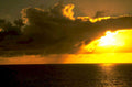 sunset ocean sky 2 1980s 1990s A4 Photo Print