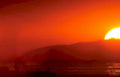 sunset ocean surfers Vintage A4 Photo Print