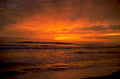 sunset ocean waves 2 1980s 1990s A4 Photo Print