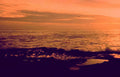sunset ocean waves Vintage A4 Photo Print