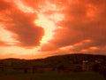 sunset orange hills 21980s 1990s A4 Photo Print