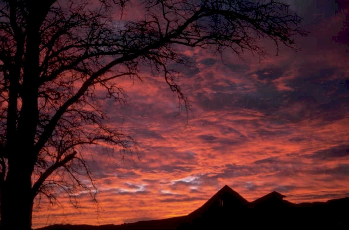 sunset pyramids sedona 1980s 1990s A4 Photo Print