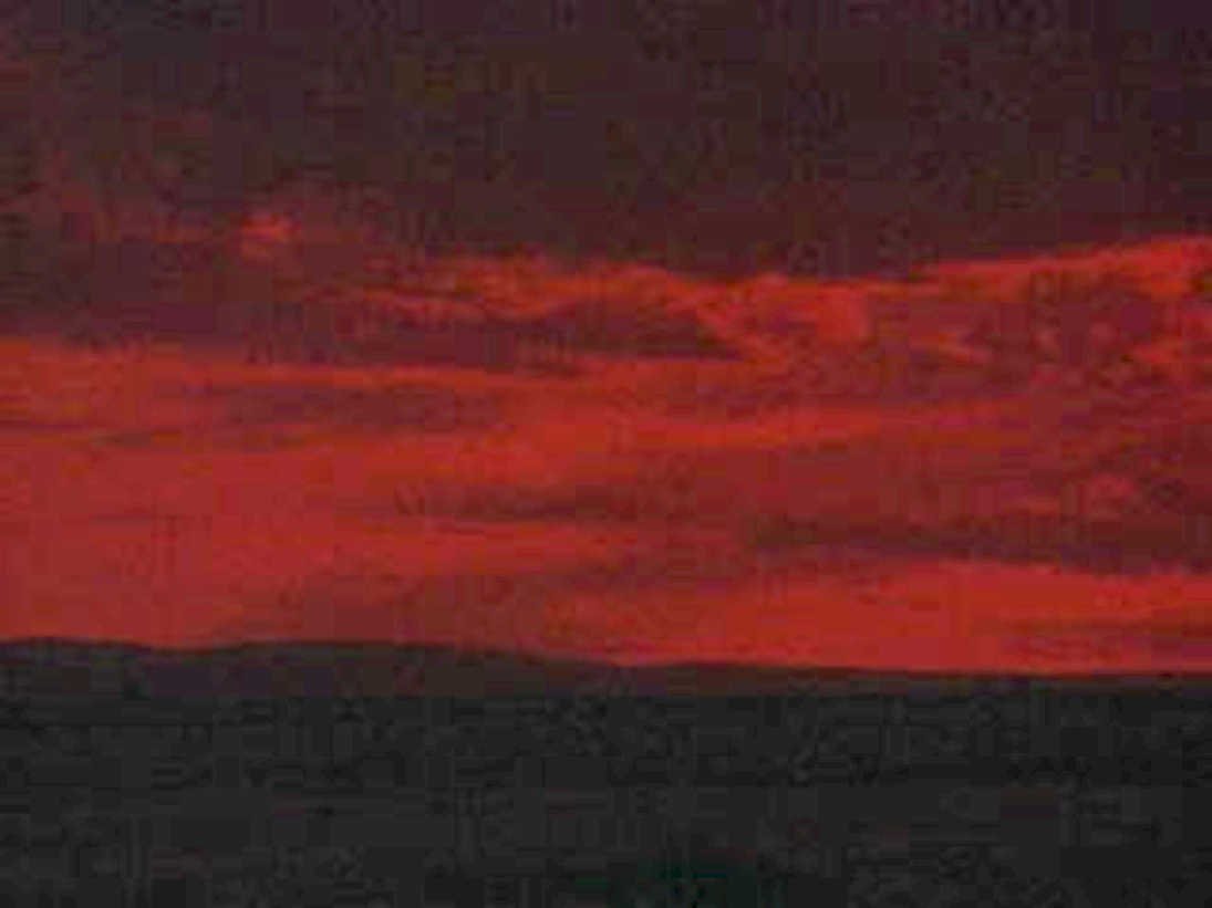 sunset red desert1980s 1990s A4 Photo Print