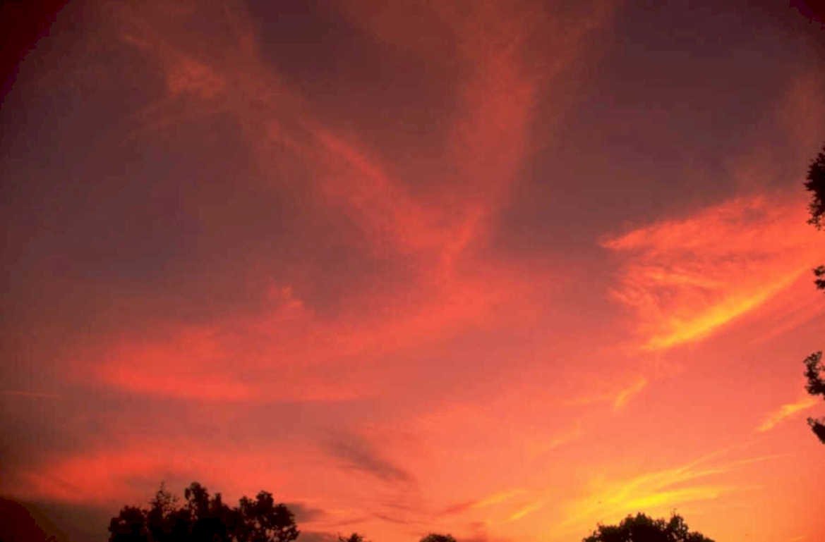 sunset red sky 2 1980s 1990s A4 Photo Print 43