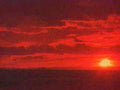 sunset red sky1980s 1990s A4 Photo Print