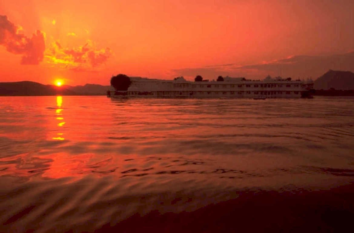 sunset reflection agra 1980s 1990s A4 Photo Print