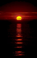 sunset reflection coast 1 1980s 1990s A4 Photo Print