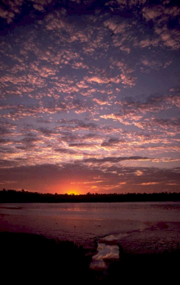 sunset reflection coast 2 1980s 1990s A4 Photo Print