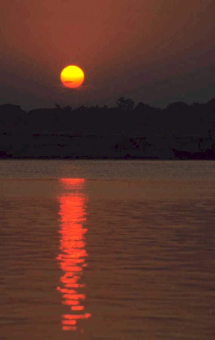 sunset reflection lake 1980s 1990s A4 Photo Print 42