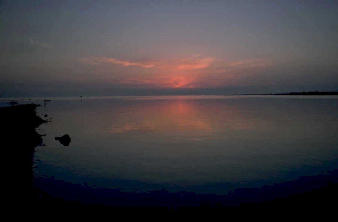 sunset reflection lake 1980s 1990s A4 Photo Print 43