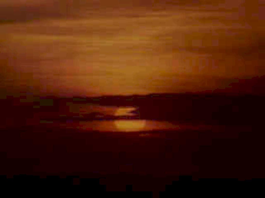 sunset reflection landscape1980s 1990s A4 Photo Print