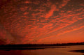 sunset reflection river 1980s 1990s A4 Photo Print