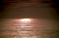 sunset reflection water Vintage A4 Photo Print
