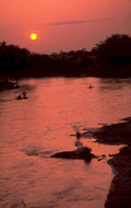 sunset river africa 1980s 1990s A4 Photo Print