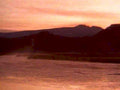 sunset river mountains 11980s 1990s A4 Photo Print