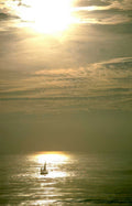 sunset sail boat GIGA 2