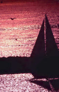 sunset sailboat silhouette 2 Vintage A4 Photo Print
