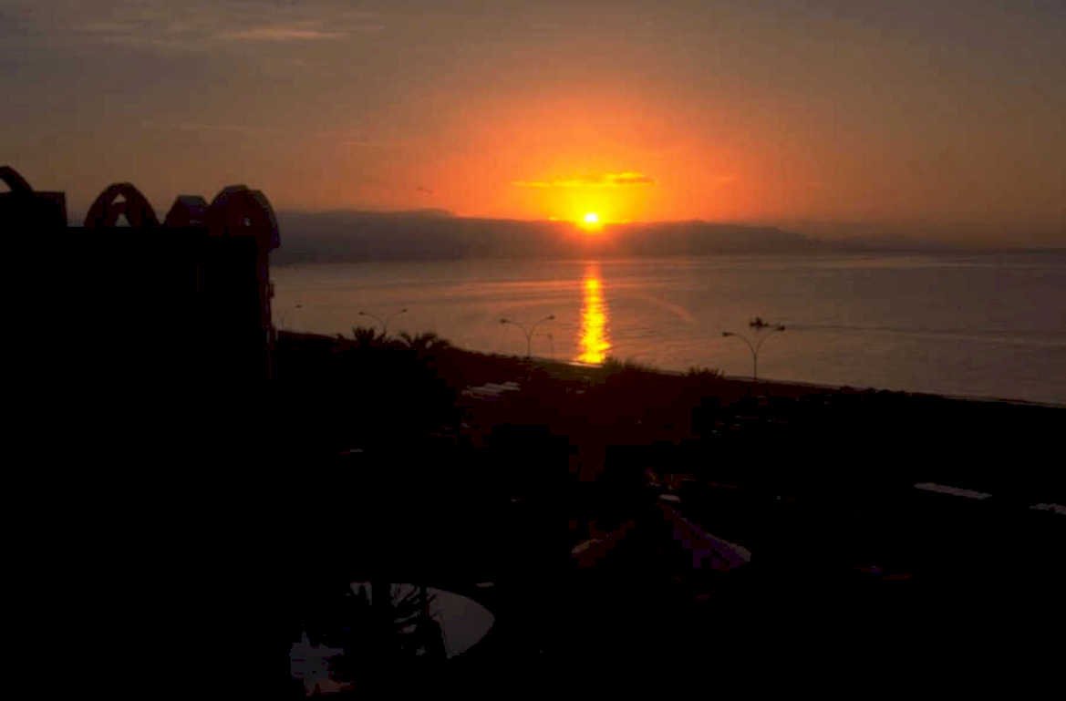 sunset sea sky 1980s 1990s A4 Photo Print
