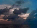 sunset seascape clouds1980s 1990s A4 Photo Print