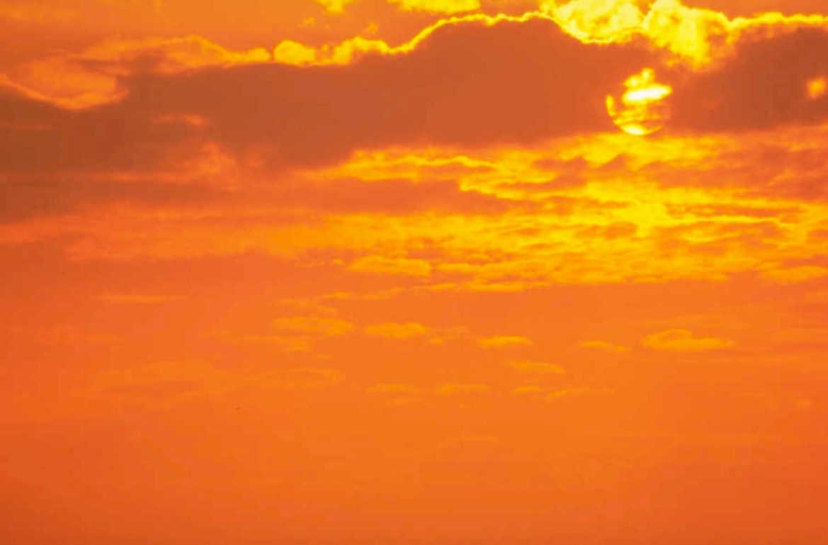 sunset sky clouds 1 1980s 1990s A4 Photo Print 43