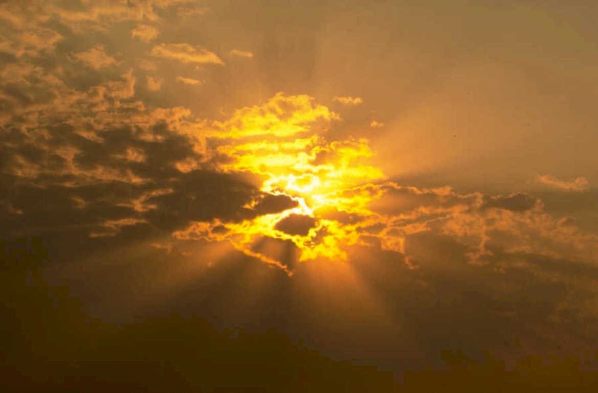 sunset sky clouds 1 1980s 1990s A4 Photo Print 44