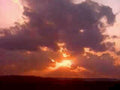 sunset sky clouds 21980s 1990s A4 Photo Print